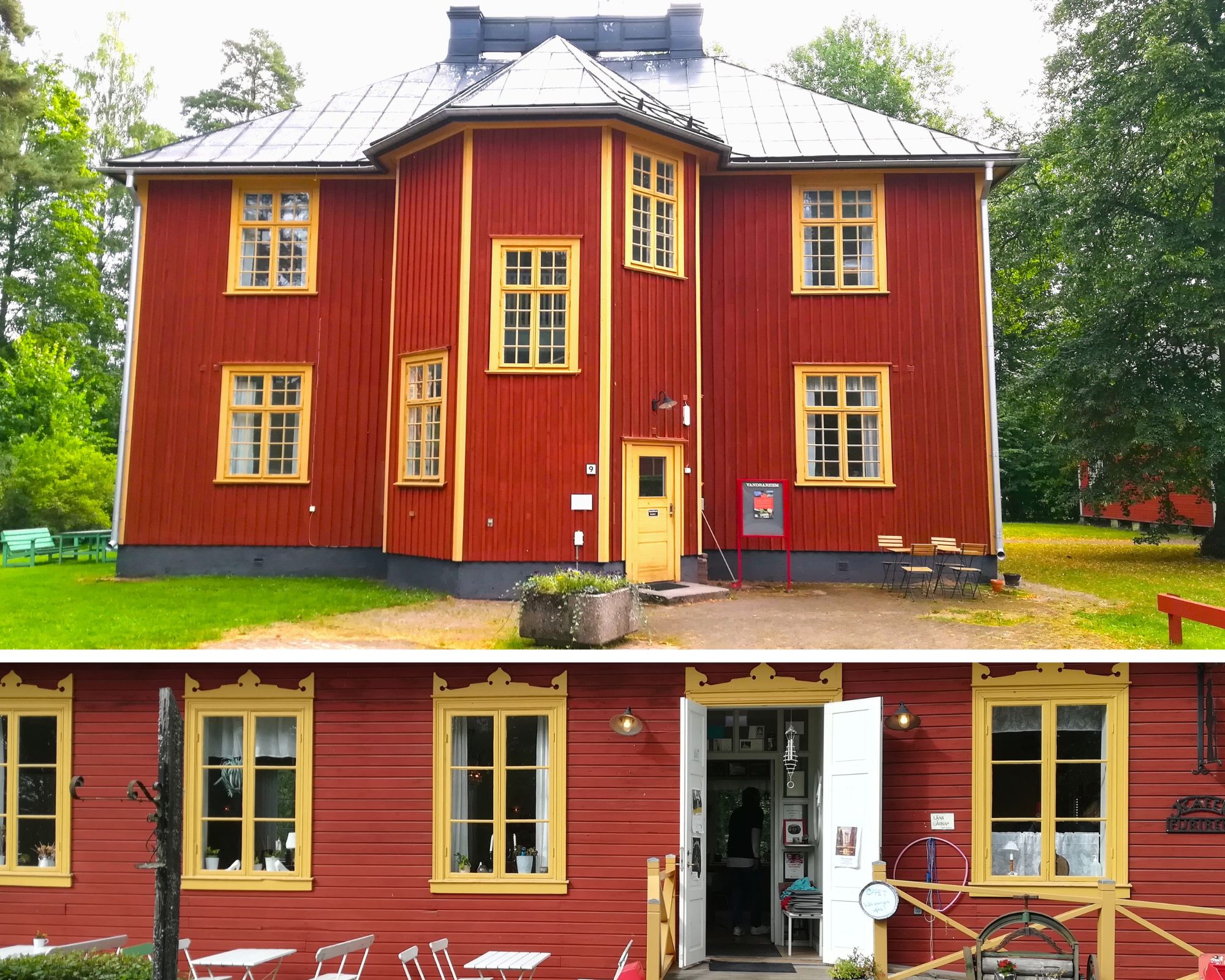 Historiska hus på Laxön i Älvkarleby