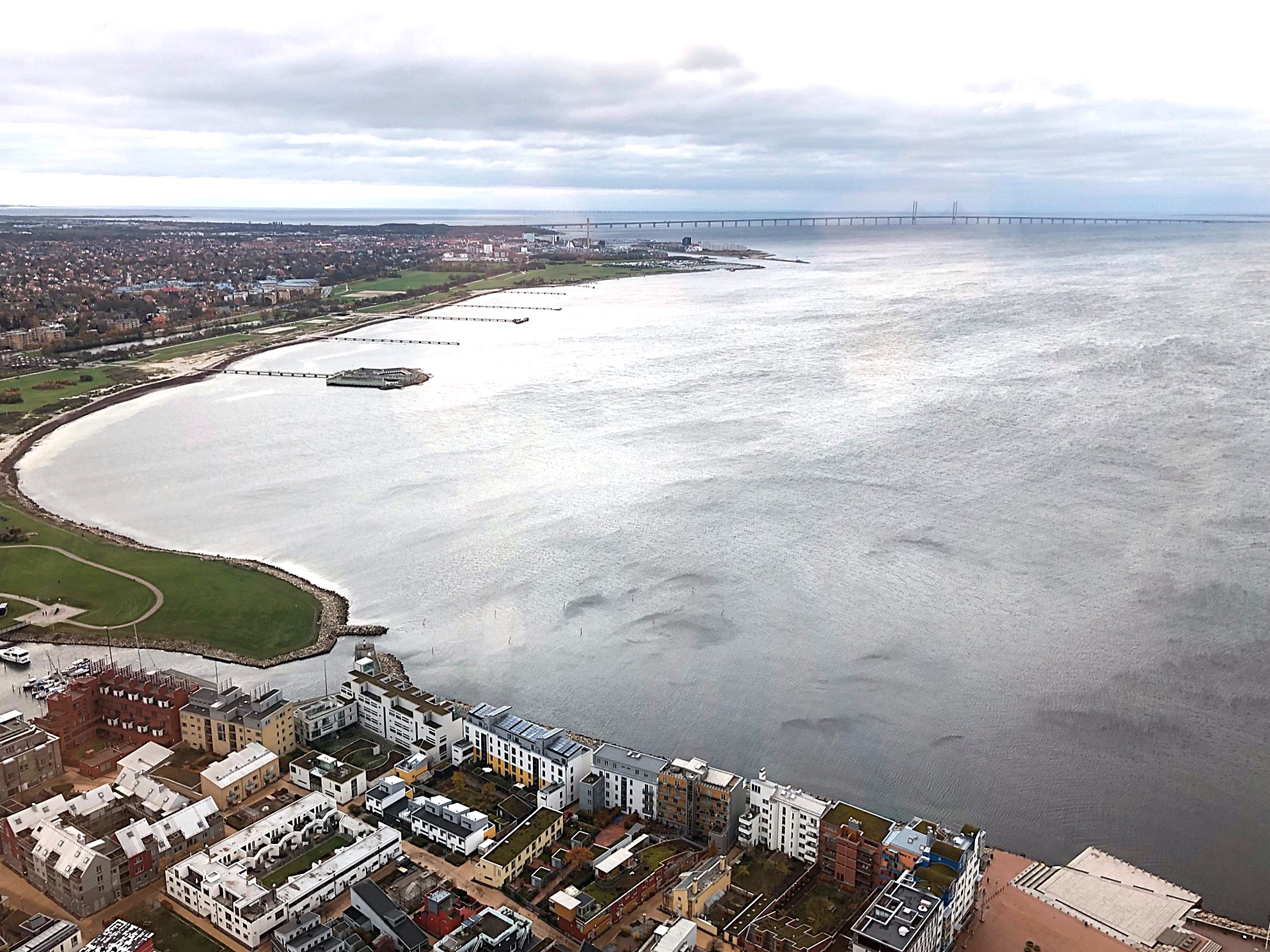 Öresundsbron sedd från Turning Torso