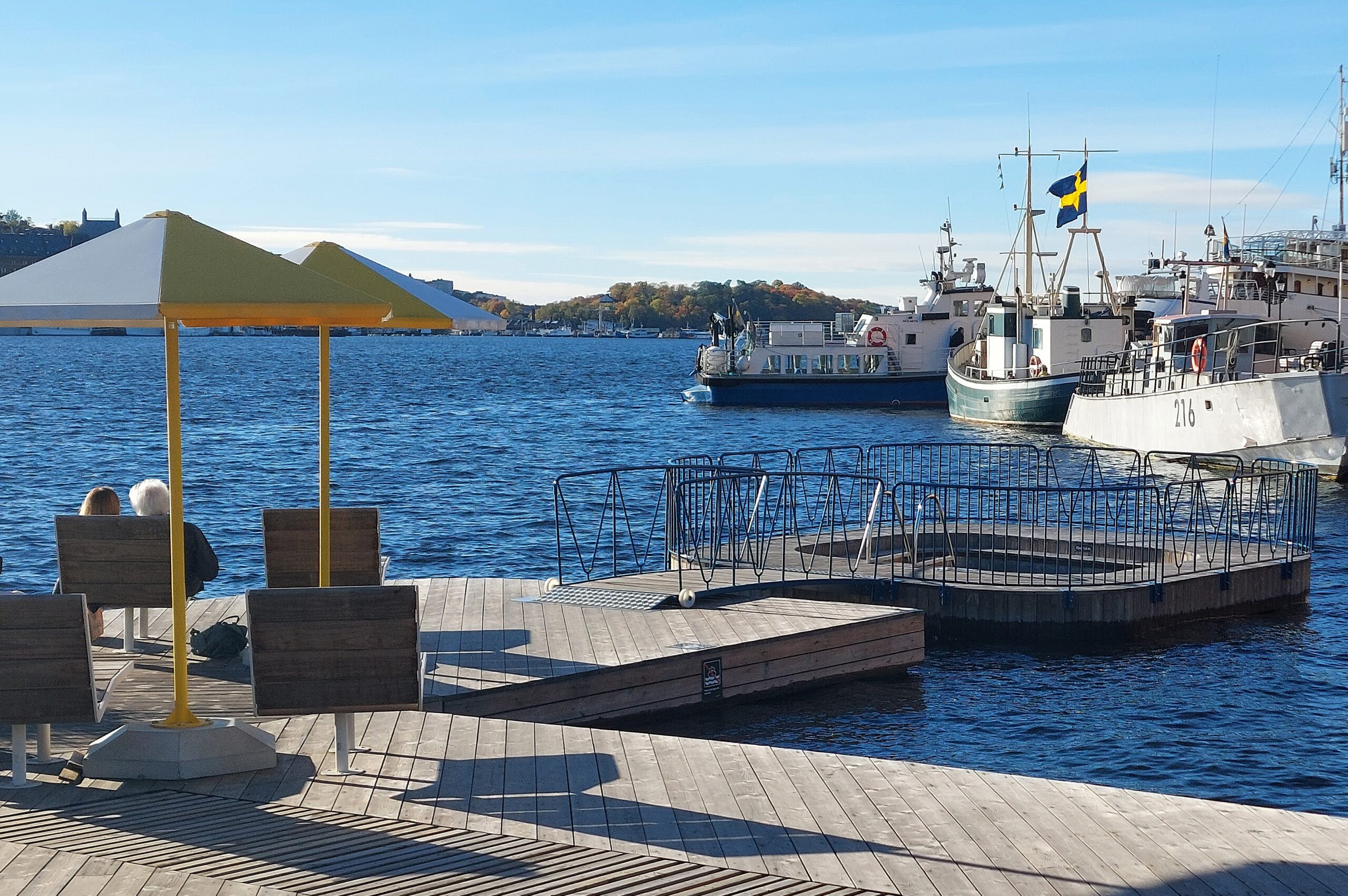 Doppbrygga vid Munkbrohamnen Doppbrygga vid Munkbrohamnen